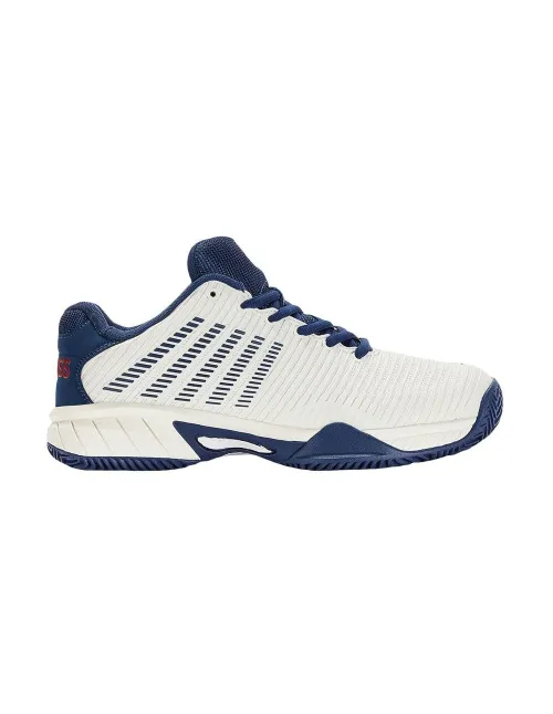 Kswiss Hypercourt Express 2 Hb Blanco Azul Marino Junior | Ofertas de pádel